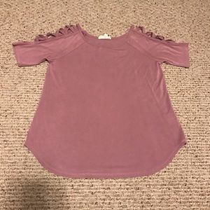 purple shirt sleeve from cloud chaser